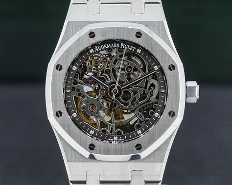 audemars piguet royal oak openworked automatic skeleton price|ap skeleton retail price.